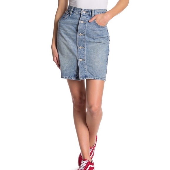 levis premium mom skirt - Picture 1 of 8